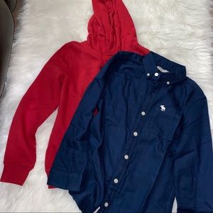 Bundle‼️Abercrombie kids hoodie and shirt